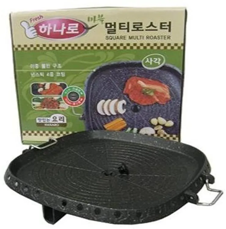 Korean BBQ Grill Pan with Maifan Stone Coated Surface Non-Stick