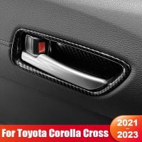 For Toyota Corolla Cross XG10 2021 2022 2023 Hybrid Car Inner Door Handle Bowl Cover Molding Trim Stickers Accessories