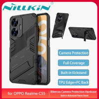 LENUO เคส เคสโทรศัพท์ OPPO Realme C53 C55 Case Camera Protection Back Cover Bumper with Kickstand Phone Stand Hardcase