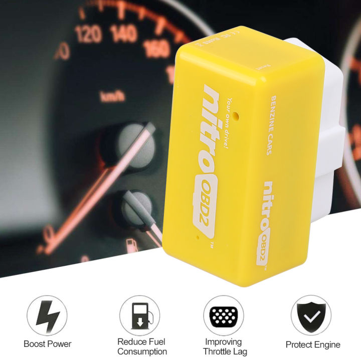 vastar-nitro-obd2สำหรับรถยนต์น้ำมันเชื้อเพลิงชิปประสิทธิภาพการปรับแต่งplug-amp-play-ecuอัตโนมัติทำการแมปใหม่เอี่ยม-สีเหลือง-รถยนต์เบนซิน-ของแท้100