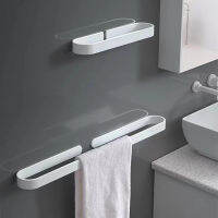 White Bathroom Accessories Kit Aluminum Toilet Paper Holder Wall Nail-Free Kitchen Hardware Towel Rack Single Hook Tissue Rack