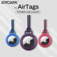 ๑ ตัวยึดที่ปลอดภัยพร้อมเชือกเส้นเล็กสำหรับ Apple Airtag เคสตัวป้องกันฝาครอบตัวติดตามกันชนอุปกรณ์เสริม Anti-Scratch Keychain Air tag case