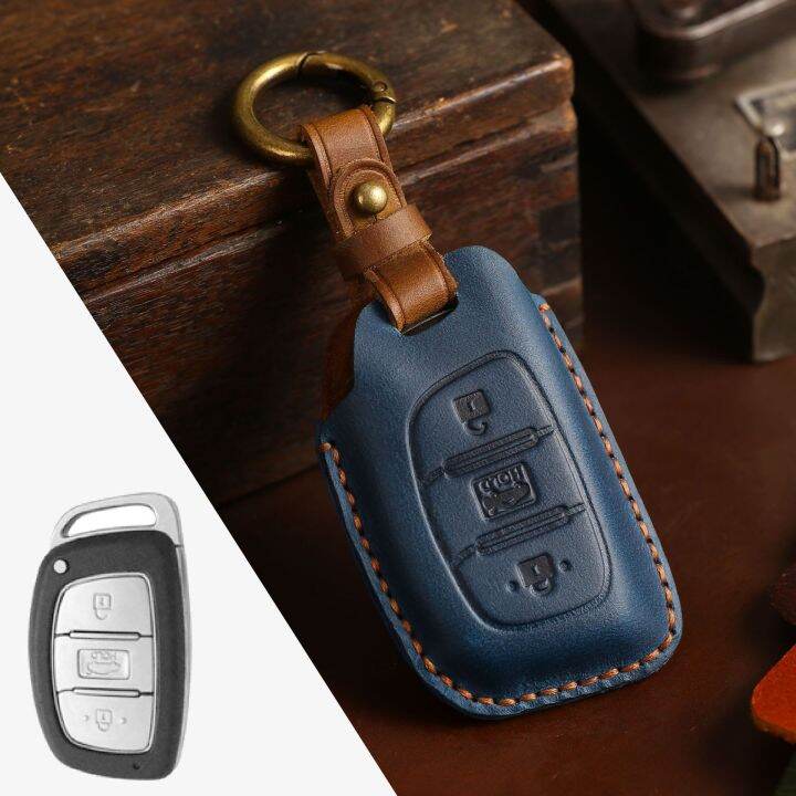 luxe-lederen-auto-smart-key-case-cover-fob-protector-sleutelhanger-accessoires-voor-hyundai-ix35-elantra-custo-sleutelhanger-houder-shell