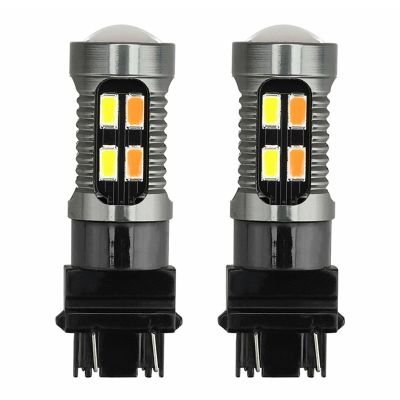 2X LED Light Dual Color Bulb 5630 20SMD Canbus Car Brake Reverse Lamp Turn Signal White Amber