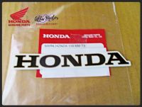 HONDA LETTER 110 mm. FAIRIRNG EMBLEM DECAL "BLACK" &amp; "WHITE" #สติ๊กเกอร์ตัวอักษร HONDA แท้ 110มม. สีดำตัดพื้นขาว