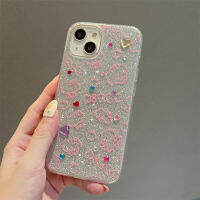 MFD High-end glitter diamond phone case For iPhone 14 14pro 14promax 11 12 13promax Cartoon Simple Hello Kitty printing Shock-proof soft case ins popular