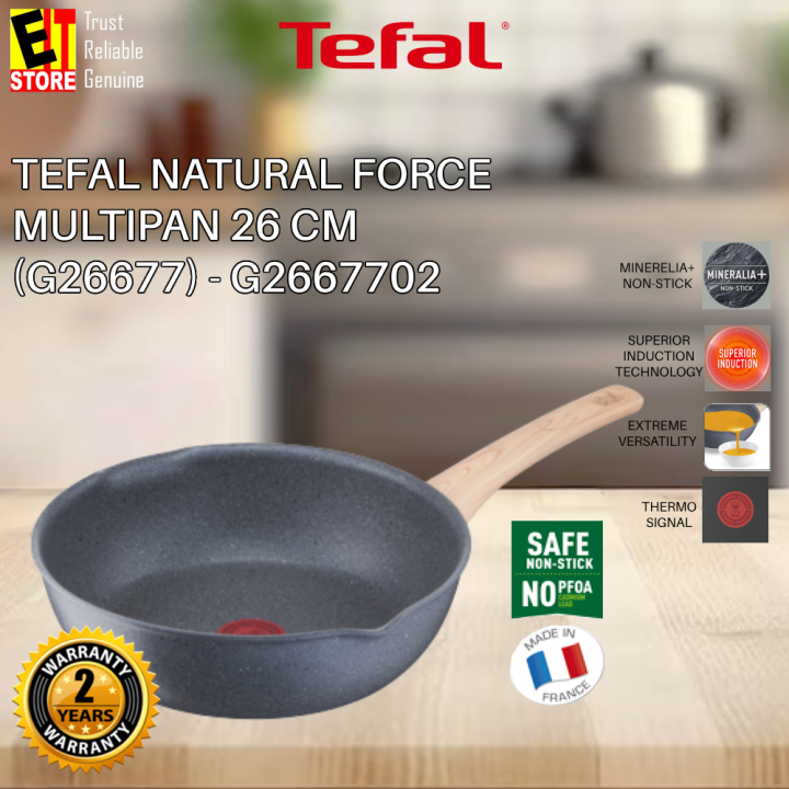 TEFAL NATURAL FORCE MULTIPAN 26CM (G26677) MADE IN FRANCE - G2667702 ...