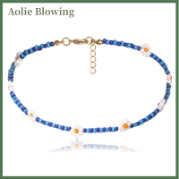 Aolie Boho แฮนด์เมดผู้หญิง DIY ลูกปัดดอกไม้ Choker สร้อยคอเสน่ห์โซ่เครื่องประดับของขวัญ