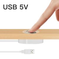 แผงไม้แบบทะลุได้ไฟแถบไฟ Led USB แบบควบคุม LED หรี่แสงได้ไฟ5V สวิทช์เซ็นเซอร์สัมผัสไร้สายสำหรับเทปนีออน Led แบบ COB