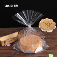 2021LBSISI Life 20Sets 6 8 Inch Bread Paper Packing Bags Candy Cookie Cake Boxes Cookie Clear Party Gift Wedding Paper Self Stand