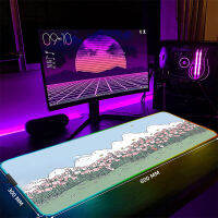 พืช RGB Gaming Mousepad Big LED Gamer Mousepads PC โต๊ะ Luminous Mouse Pad แป้นพิมพ์ขนาดใหญ่ Mats ตารางพรม Backlit