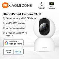 ทุกรุ่น Xiaomi WiFi ประจำบ้านอัจฉริยะ C400กล้องวงจรปิดแบบ360องศา360 ° การหมุน4MP การมองเห็นได้ในเวลากลางคืน AI ตรวจจับมนุษย์ Alexa Google Assistant