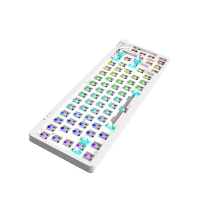 LK67 Keyboard Kit RGB Lights 3Pin 5Pin Switch Hotswap Three Channels 2.4G Wired Bluetooth Seven Colors DIY Mechanical Keyboard