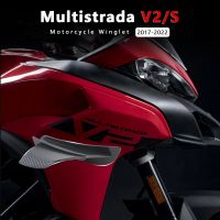 ✽∋☃ Motorcycle Winglet Aerodynamic Wing Kit Spoiler Multistrada V2 2022 for Ducati Diavel 1260S Accessories Diavel 1200 Carbon 2021