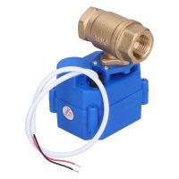 1/2in CWX-15N-CR04 DC 9-24V DN15 Micro Brass Motorized Ball Valve Electrical Straight Through Electric Ball Valve