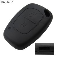 Okeytech 2 Button Remote Car Key Shell Case Fob Cover For Renault Traffic Master Vivaro Movano Kangoo For Nissan No Blade