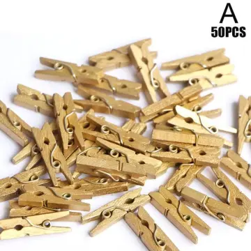 20/50Pcs Mini Natural Wooden Clothespins Push Pins Tacks for Home