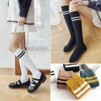 {Socks Shop} ถุงน่องยาวครึ่งเข่า,ถุงน่องยาวครึ่งเข่าถุงน่องรัดกล้ามเนื้อครึ่งน่องญี่ปุ่น JK ท่อยาวปานกลางเข่าขา