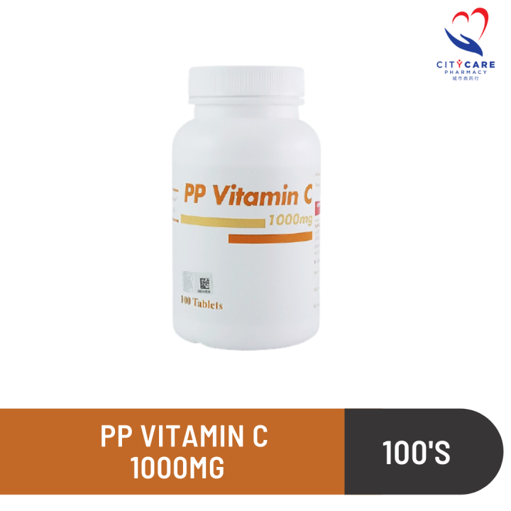 [EXPIRED 05.2023] PP VITAMIN C 1000MG 100'S Lazada
