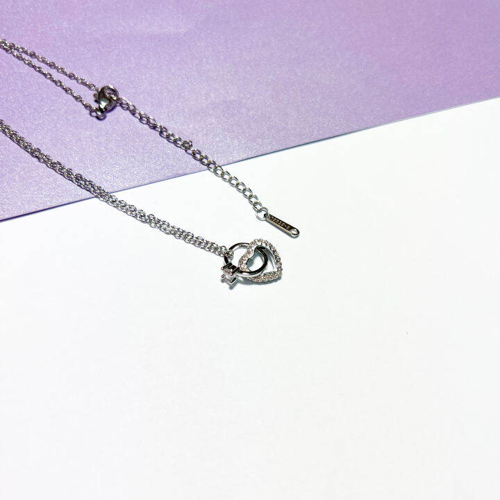 aesdothete-aesdothete-ring-x-heart-necklace-สร้อยคอ-สร้อยคอแฟชั่น-จี้สร้อยคอ