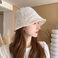 2023 New Japanese Thin Section Pleated Fisherman Hat Womens Summer Ins Sunscreen Womens Bucket Hat Leisure Panama Gorros