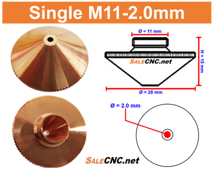 laser-nozzle-m11-2-0mm-single-หัวตัดไฟเบอร์เลเซอร์