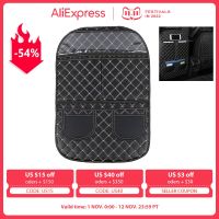 PU Leather Car Storage Bag Anti-dirty Seat Back Hanging Bag Organizer Interior Accessories Wear-resistant Stowing Tidying Pocket