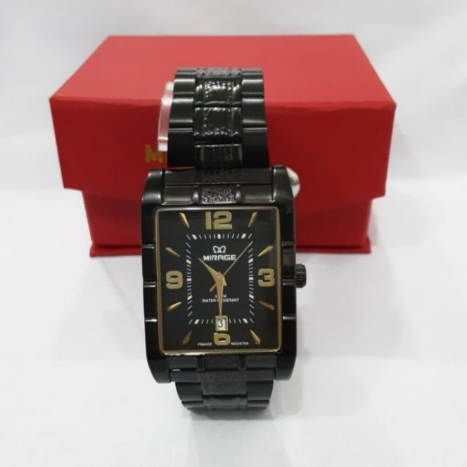 Jam Tangan Wanita Mirage M8461bsp Lsegi Hitam~original Water Resistant