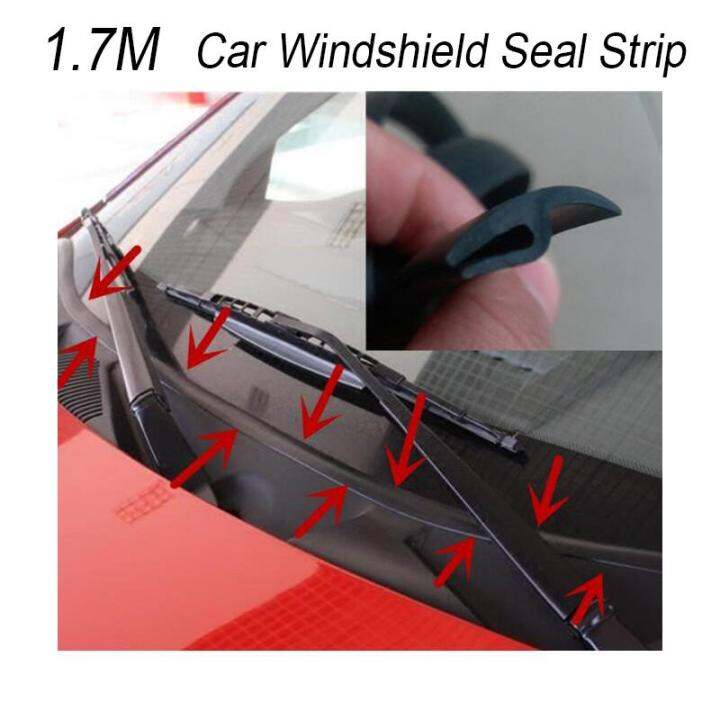 1.7M Car Windshield Panel Seal Strip For BMW E46 E39 E90 E60 E36 F30