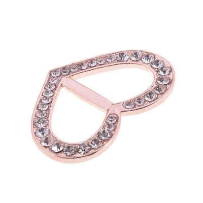 1Pc Rhinestone Crystal Scarf Ring Buckle Scarf Clip Slide Buckle Women Jewelry