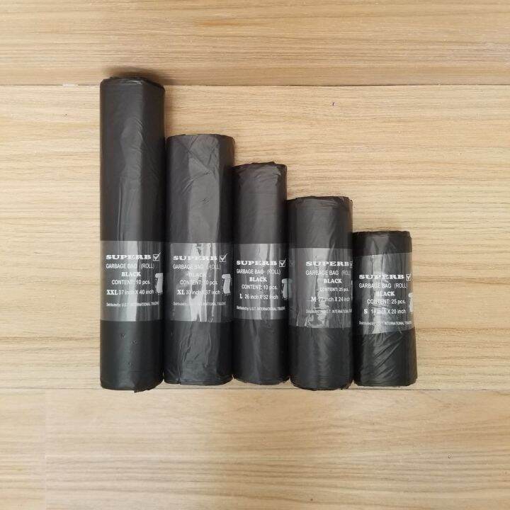 Garbage Plastic Bag Trash Bag Small Medium Large XL XXL XXXL Black