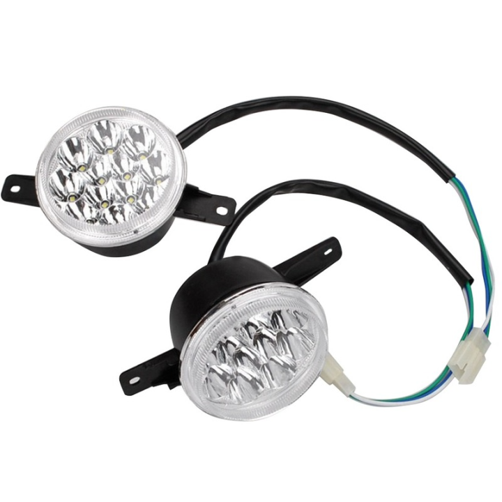 1คู่-led-3สายไฟไฟหน้า-fit-สำหรับ150cc-20cc-250cc-a-quad-buggy-เหมาะกับหลายยี่ห้อค้อนยูทิลิตี้-a-gy6