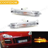 Car Front Bumper LED Fog Lamp Daytime Running Driving Light For Porsche Cayenne GTS Turbo 2007-2010 7L5941181E 7L5941182E