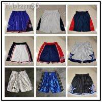กางเกงขี่ม้า Pelicans Grizzlies Magic Raptors Heat Lakers Blue Nets ชุดกางเกงขาสั้น