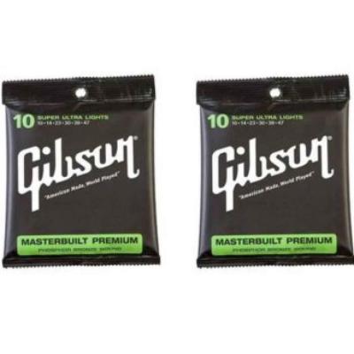 Gibson สายกีตาร์โปร่ง SUPER ULTRA LIGHTS g10-47 2ชุด