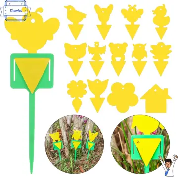 Sticky Fly Trap Paper Yellow Fruit Insect Glue Catcher Mosquito