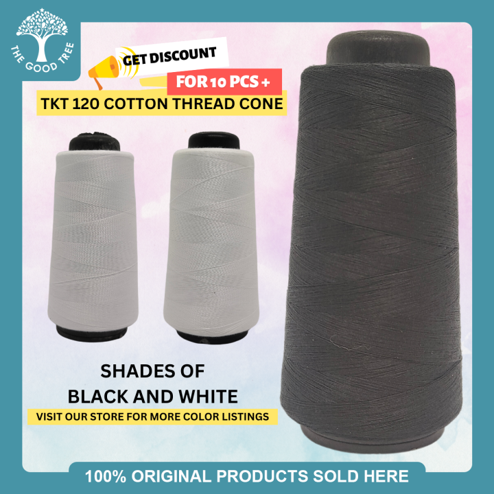 TKT120 Sewing Thread Sinulid 100g Cone High Quality Ticket 120