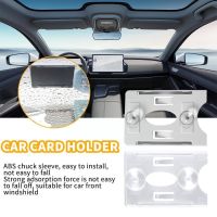 Car Card Holder Car Organization Card Sleeve For Windshield Glass Tag Durable ID IC Card Parking Ticket Holder Auto Accessories