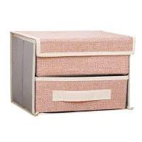 Double-Layer Storage Box Drawer Storage Box Foldable Home Underwear Storage Box