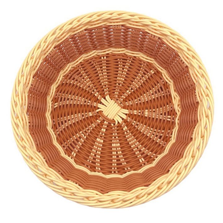 3pcs-woven-breads-baskets-11-5-inch-round-fruit-basket-imitation-rattan-basket-for-kitchen