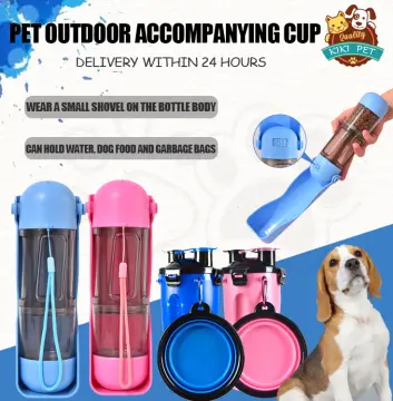 Multifunctional Pet Accompanying Water Food Cup Dog Outdoor Portable Water  Cup Outing Pet Feeding Water Drinker