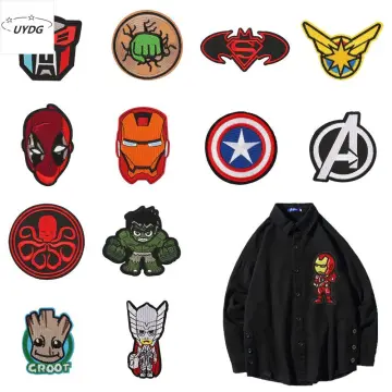 Spider-Man Logo Iron-On Patch Marvel Comic DIY Superhero Outfit Apparel Applique