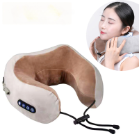 หมอนนวดคอไฟฟ้า FULI Ergo Massage Neck Pillow หมอนรองคอไฟฟ้า สามปุ่ม หมอนในรถ หมอนนวดไฟฟ้า แบบพกพา หมอนรองคอ รูปตัวยู เครื่องนวดคอไฟฟ้า หมอนนวดไฟฟ้า หมอนรองคอรูปตัวยู หมอนนวดแก้ปวดคอ แบบพกพาเครื่องนวดคอ ผ่อนคลายกล้ามเนื้อ ออฟฟิซซินโดรม หมอนรองคอJOWSUA