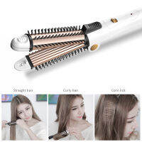 Multifunctional Hair Straightner Hair Curler 4 In 1 Wand Curling Iron Electric Hair Brush Professional Crimper Styling Tool 40D