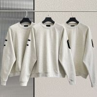 Season 7 Fg Letter Arm Flocking Fear Of GodˉLoose and Comfortable Crew Neck Pullover Sweatshirt Men and Women