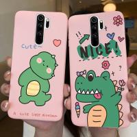 Soft Case สำหรับ Xiaomi Redmi Note8 Pro น่ารักไดโนเสาร์หมีนักบินดอกไม้กระบองเพชร TPU ปก C Oque สำหรับ Redmi Note 8 Pro 8pro Case F Unda