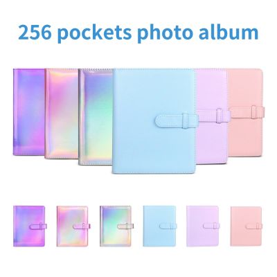 ﹊⊕✚ 256 Pockets Large Capacity PU Leather Cover Mini Photo Album for Polaroid Fujifilm instax Mini 11 9 Film Photocard Holder Book