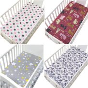 130Cm 70Cm 100% Cotton Nôi Ga Giường Thích Hợp Mềm Giường Gấp Cho Bé Sơ