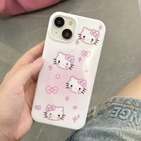 เคสโทรศัพท์มือถือ Sanrio Hello Kitty การ์ตูนน่ารักสำหรับ iPhone 14 Pro Max เคสนิ่มกันกระแทกฝาหลังโทรศัพท์สำหรับ iPhone 13 Pro Max Hello Kitty เคสสำหรับ Apple 12 11 Hello Kitty เคสห่อหุ้ม