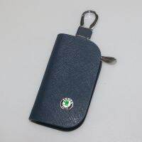 Skoda เคสกระเป๋าสตางค์หนังใส่กุญแจสำหรับทั้งหญิงและชายฝาครอบที่เก็บกุญแจกระเป๋าซิปกระเป๋าสตางค์